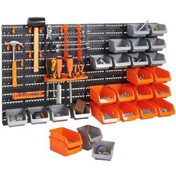 Organizator de perete VonHaus 3515242 44pcs (Grey/Orange) Thumb