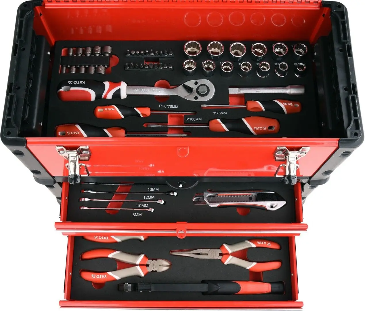 Чемодан для инструментов Yato YT-09101 (Red/Black) - 2
