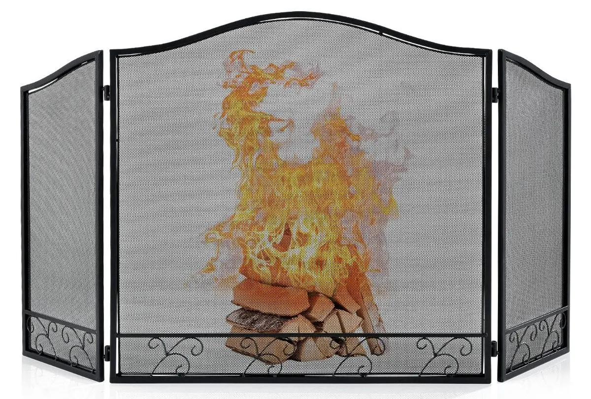 Декоративная заслонка Costway HV10466BK (Black) - 2