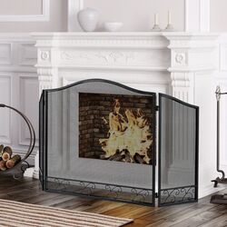 Декоративная заслонка Costway HV10466BK (Black) Thumb