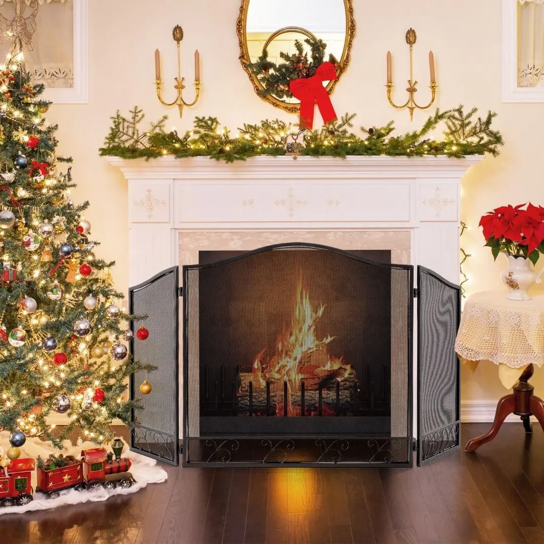 Декоративная заслонка Costway HV10466BK (Black) - 5