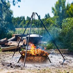 Suport pentru lemne Costway HV10282-S (Black) Thumb