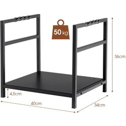 Suport pentru lemne Costway HV10292DK (Black) Thumb