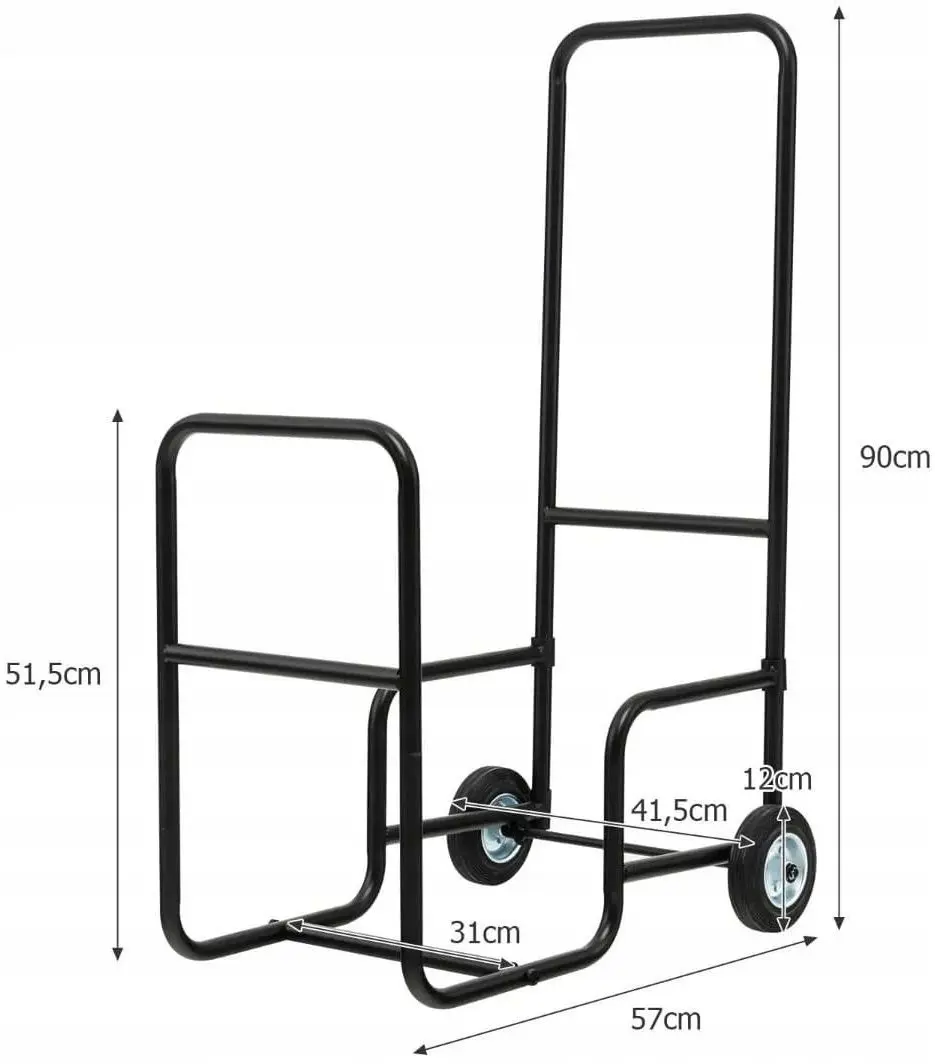 Suport pentru lemne Costway HV10304 (Black) - 2