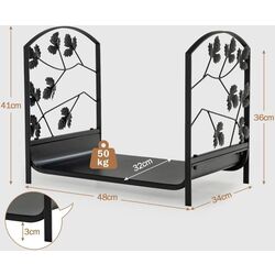 Дровница Costway HV10305 (Black) Thumb