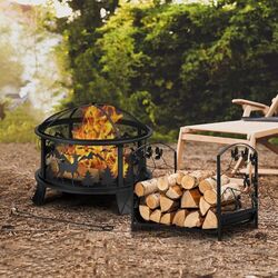 Дровница Costway HV10305 (Black) Thumb