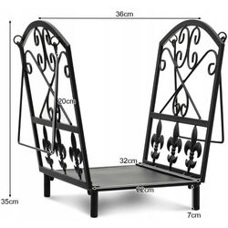 Дровница Costway HV10308 (Black) Thumb