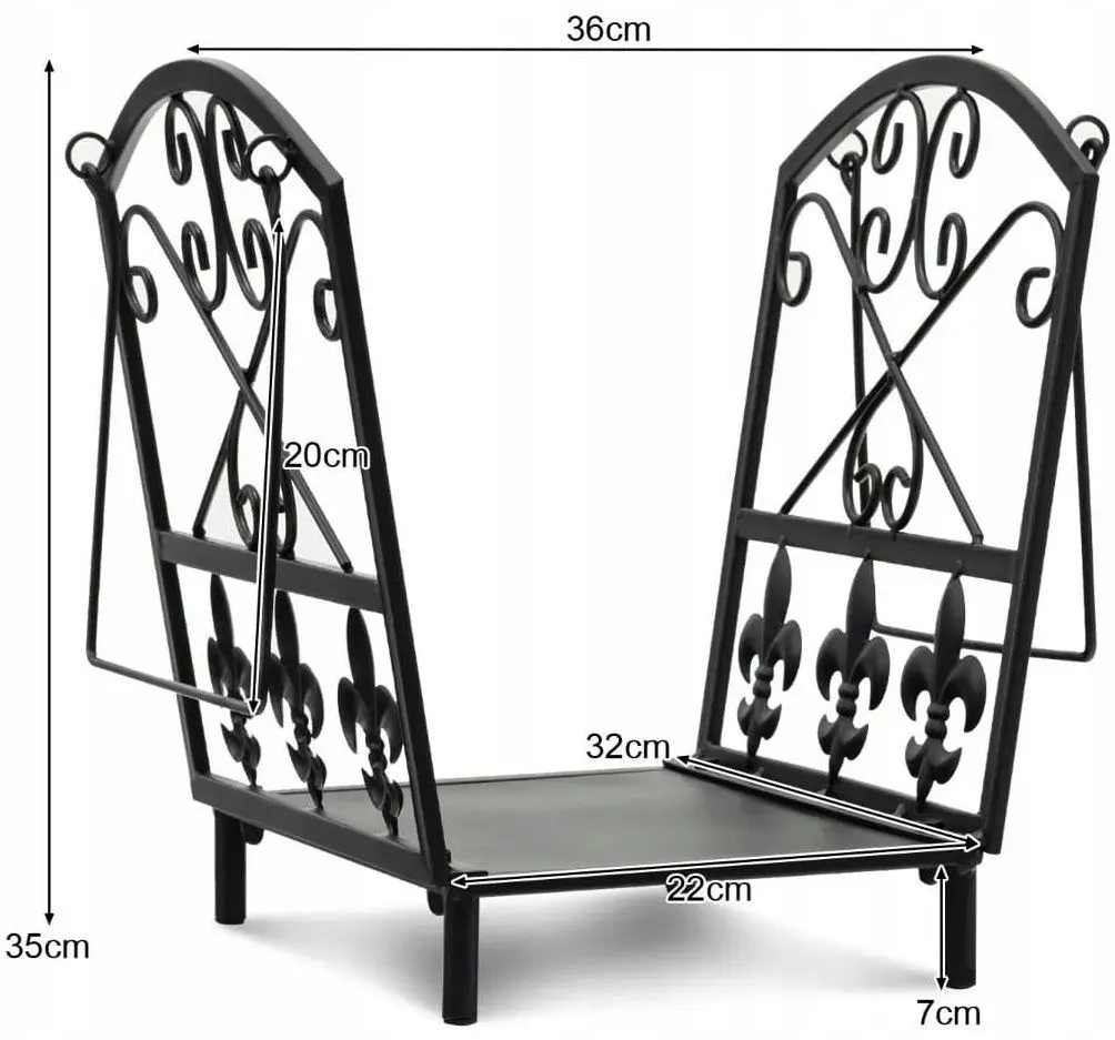 Дровница Costway HV10308 (Black)
