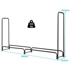 Suport pentru lemne Costway NP10540GR (Black) Thumb