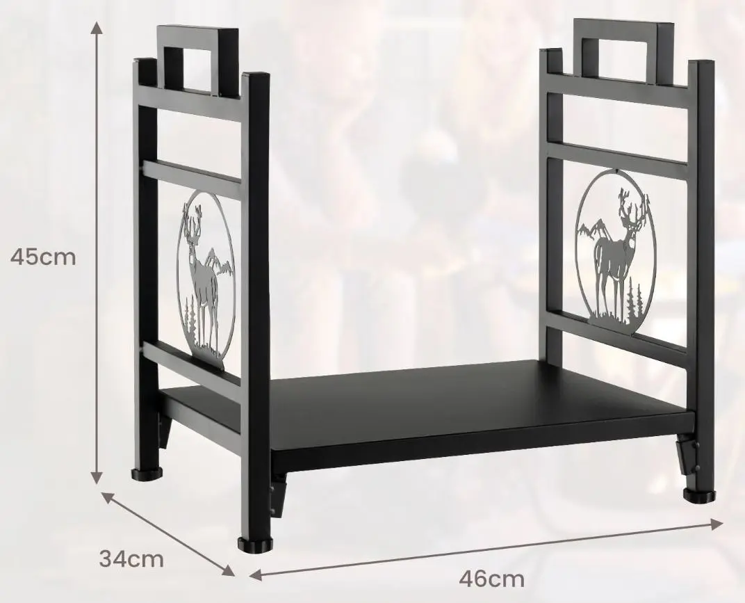 Suport pentru lemne Costway NP11244 (Black)