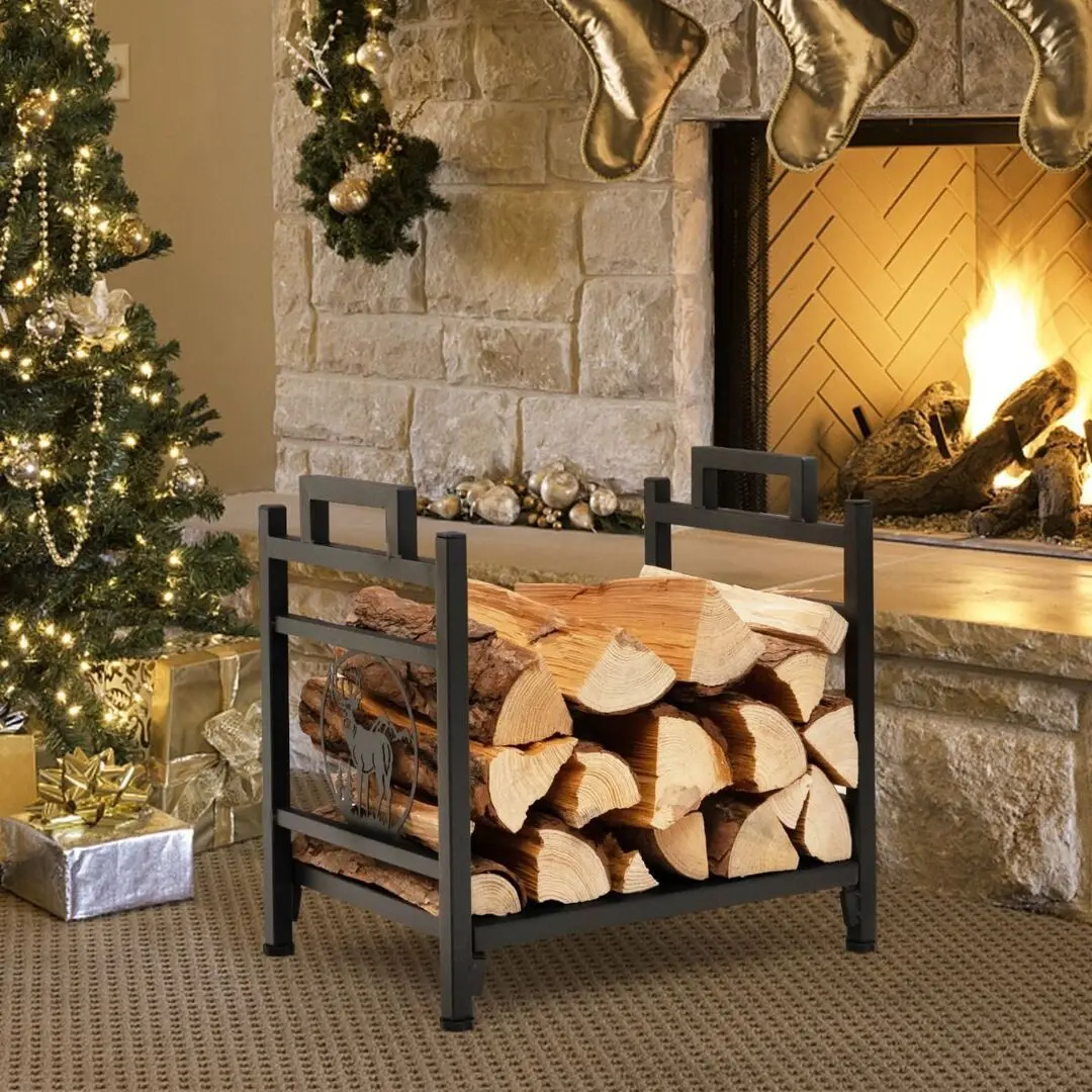 Suport pentru lemne Costway NP11244 (Black)