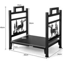 Дровница Costway NP11245 (Black) Thumb