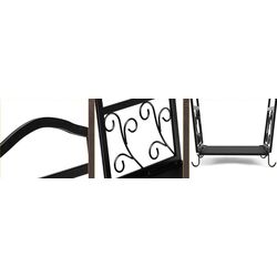 Suport pentru lemne Costway OP3646 (Black) Thumb