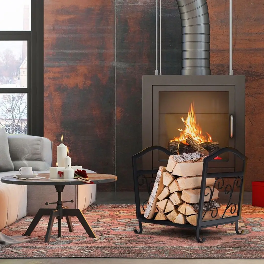 Suport pentru lemne Costway OP3646 (Black)