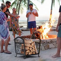 Suport pentru lemne Costway OP3646 (Black) Thumb