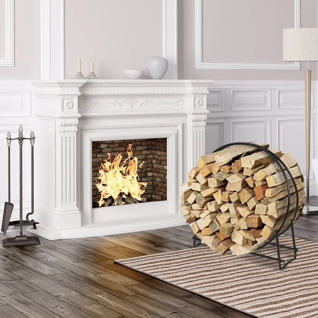 Suport pentru lemne Costway OP70487 (Black)