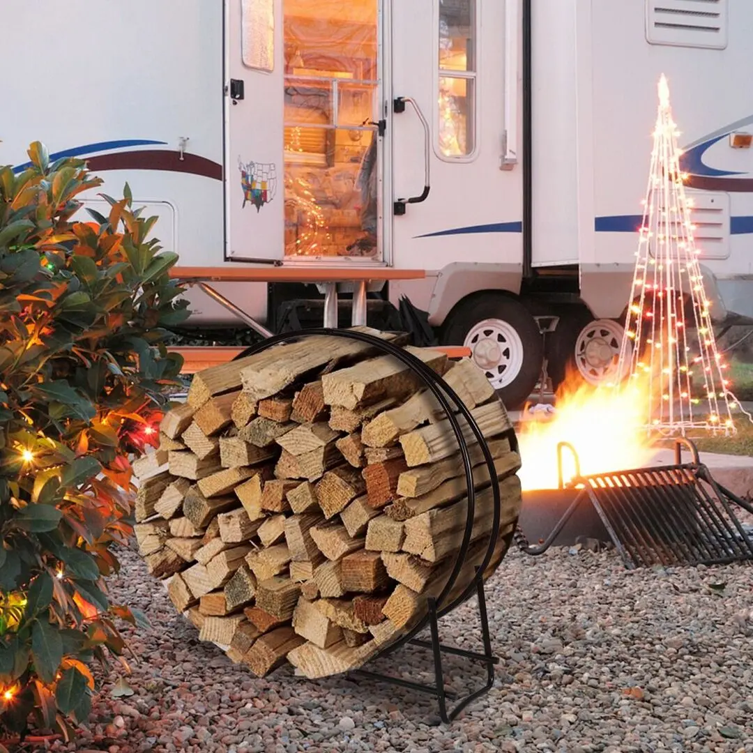 Suport pentru lemne Costway OP70487 (Black)