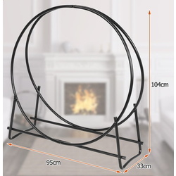 Suport pentru lemne Costway OP70487 (Black) Thumb