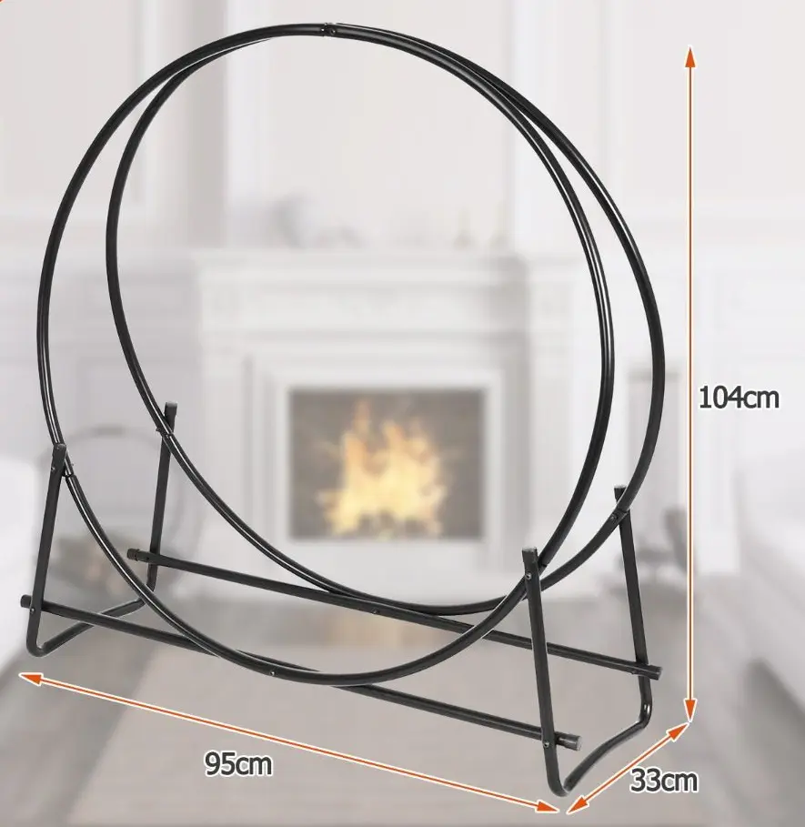 Suport pentru lemne Costway OP70487 (Black)