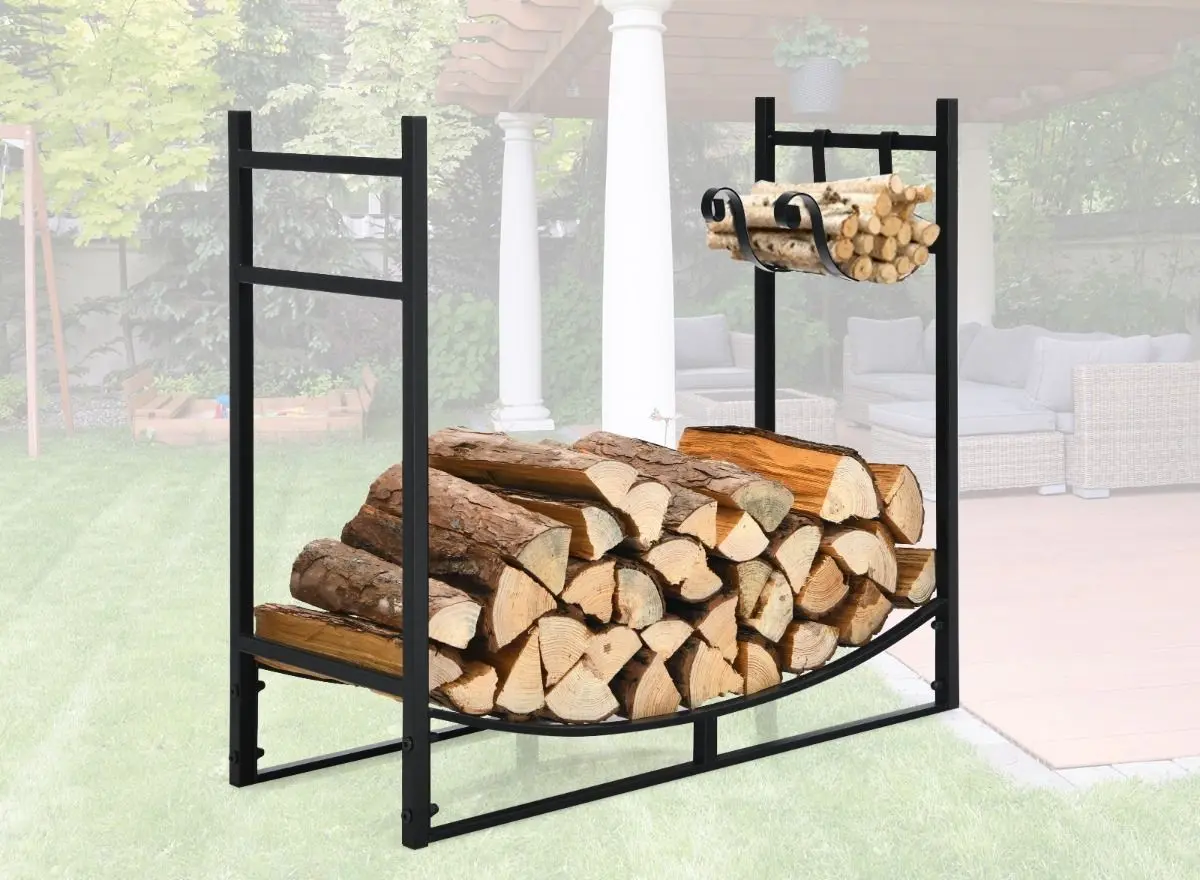 Suport pentru lemne Costway OP70816 (Black)