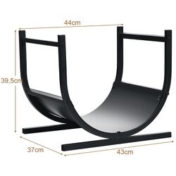 Suport pentru lemne Costway OP70817 (Black) Thumb