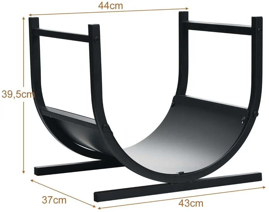 Suport pentru lemne Costway OP70817 (Black) - 2