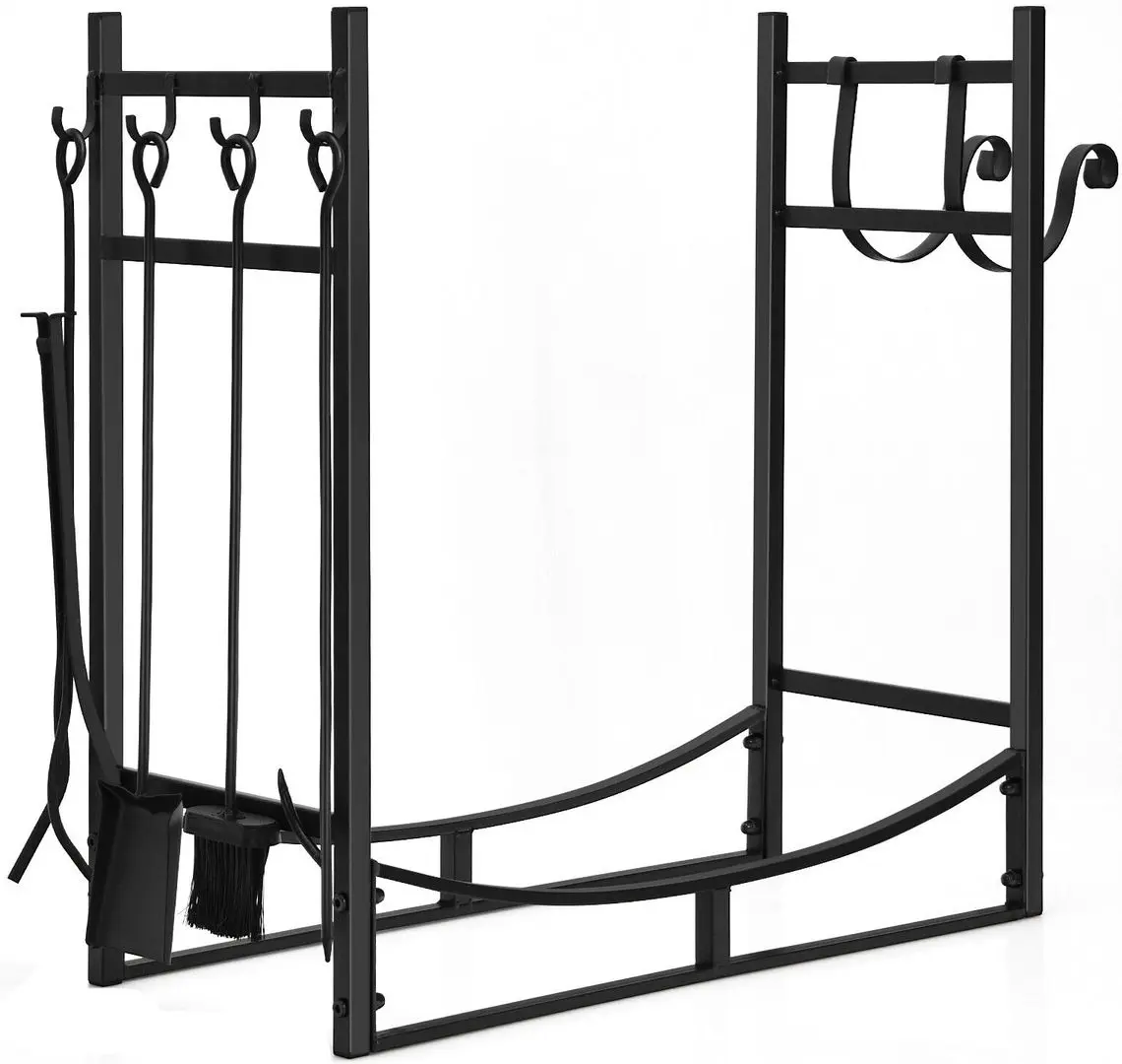 Suport pentru lemne Costway OP70814 (Black)