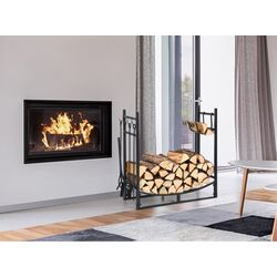 Suport pentru lemne Costway OP70815 (Black) Thumb