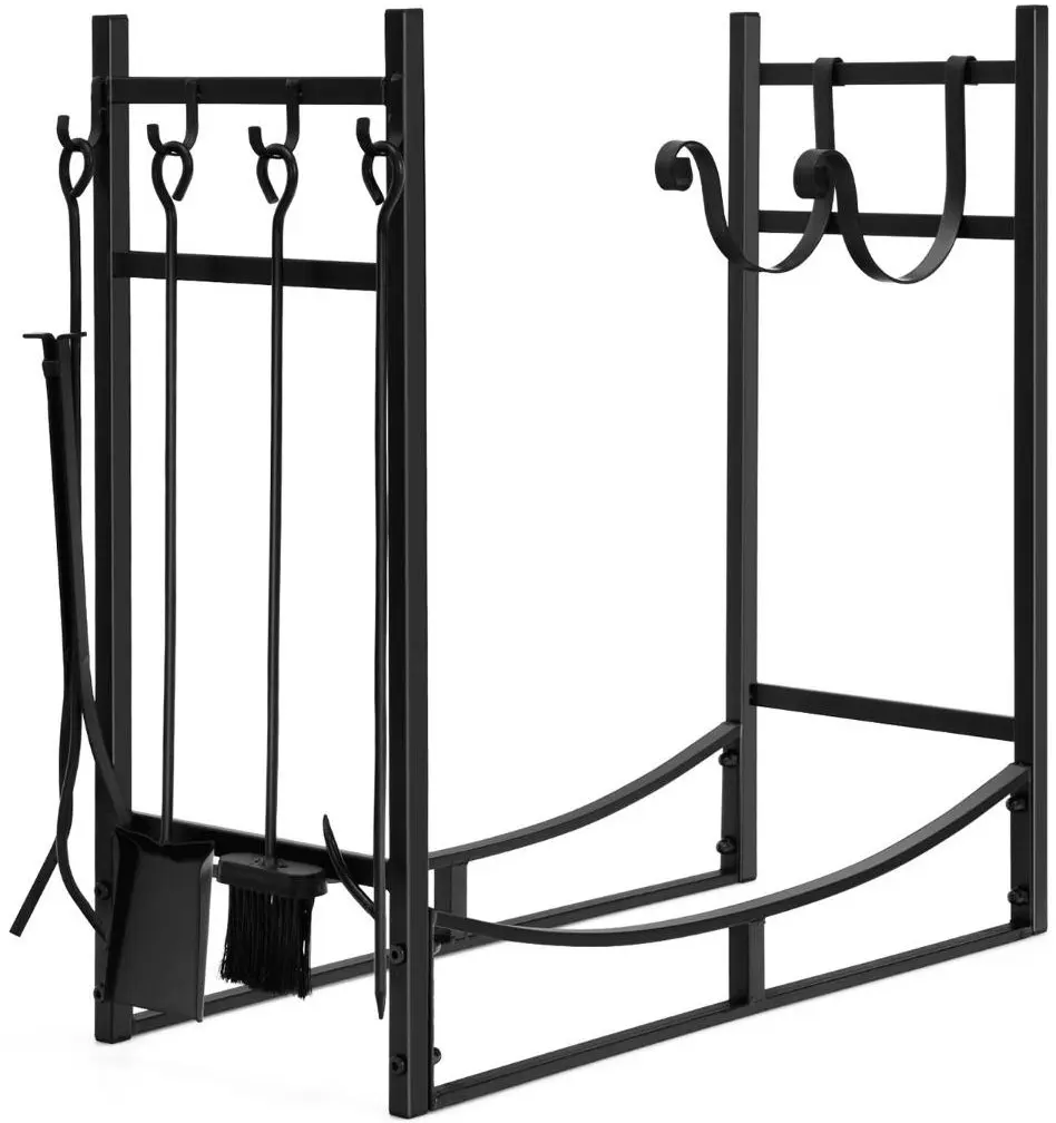 Suport pentru lemne Costway OP70815 (Black)