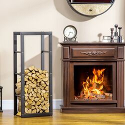 Suport pentru lemne Homcom 820-145 (Black) Thumb