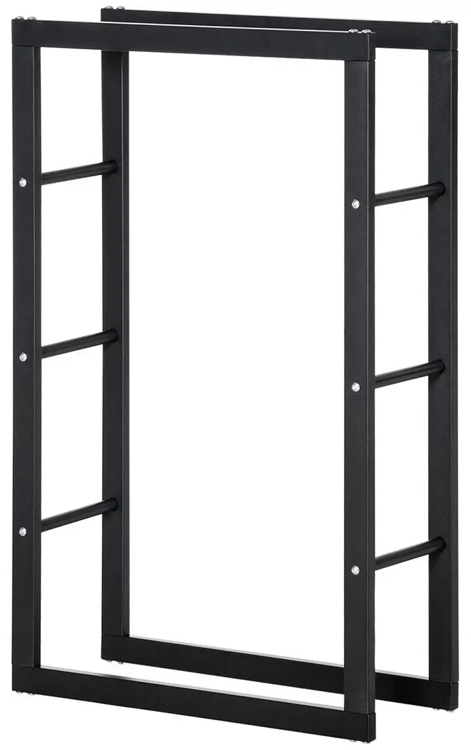 Suport pentru lemne Homcom 820-146 (Black)