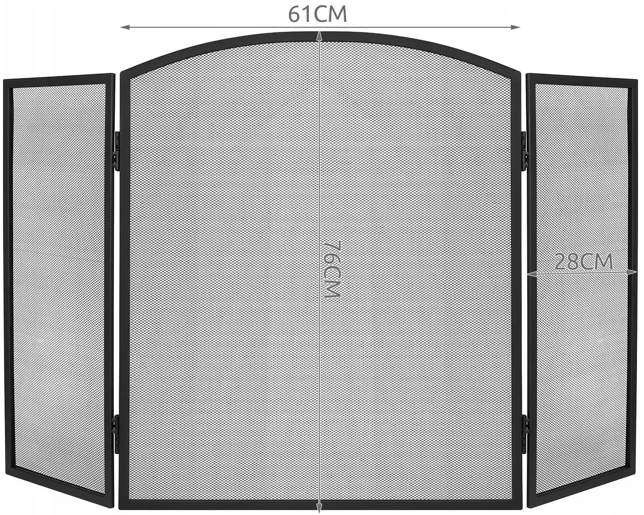 Clapeta decorativa Kaminer 8787 (Black)