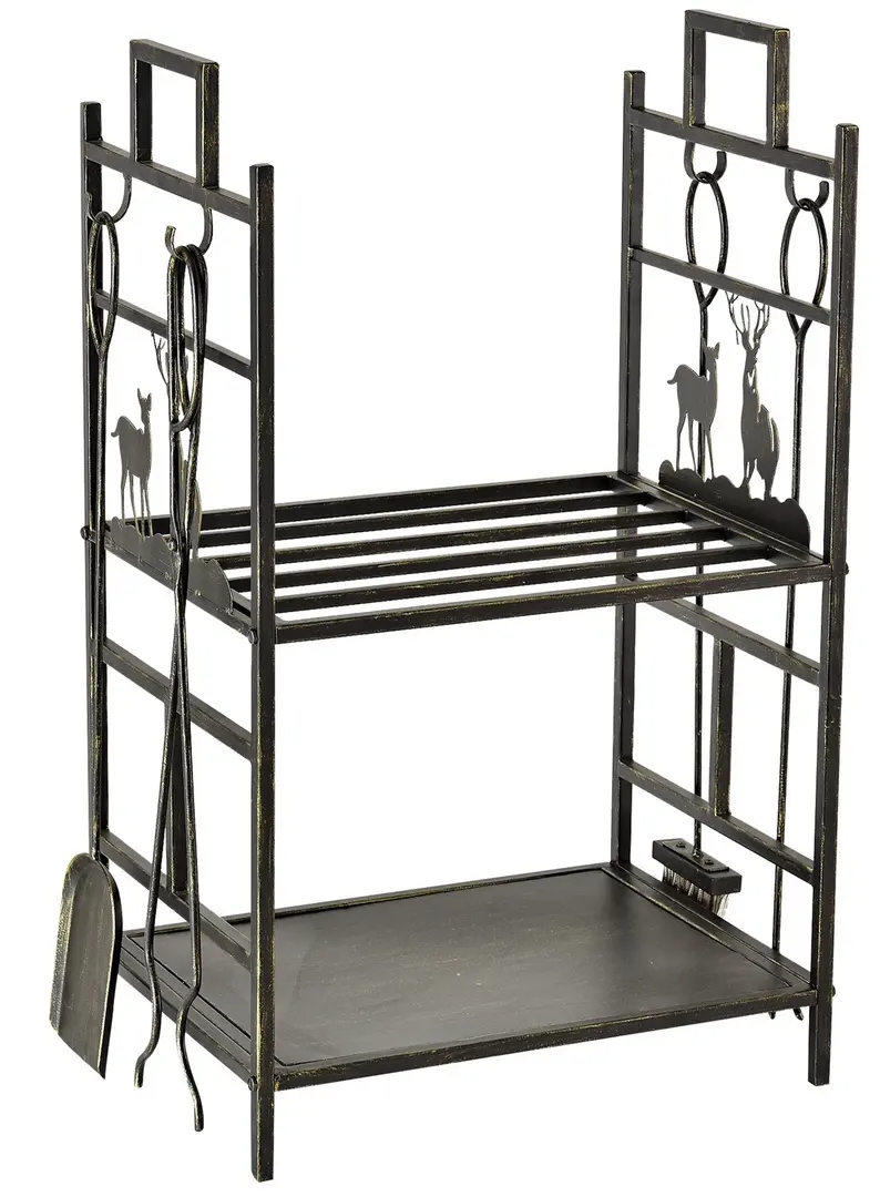 Suport pentru lemne Outsunny 842-152 (Black)