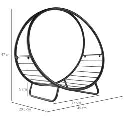 Suport pentru lemne Outsunny 842-158 (Black) Thumb