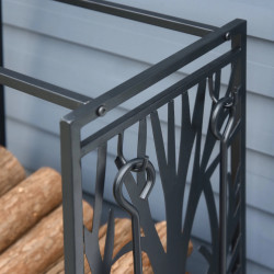 Дровница Outsunny 842-160 (Black) Thumb