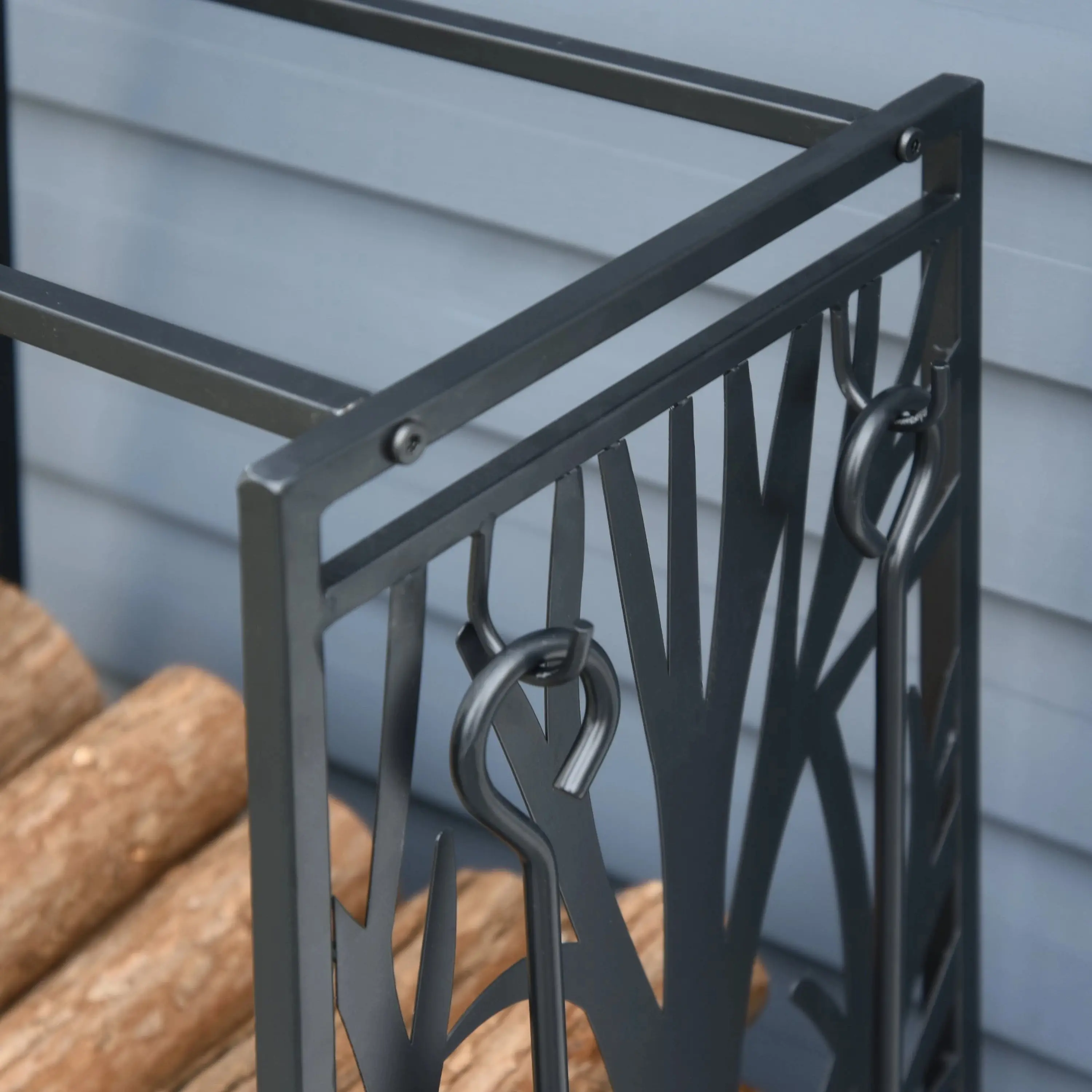 Дровница Outsunny 842-160 (Black) - 4