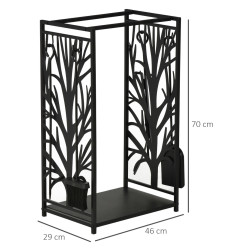 Дровница Outsunny 842-160 (Black) Thumb