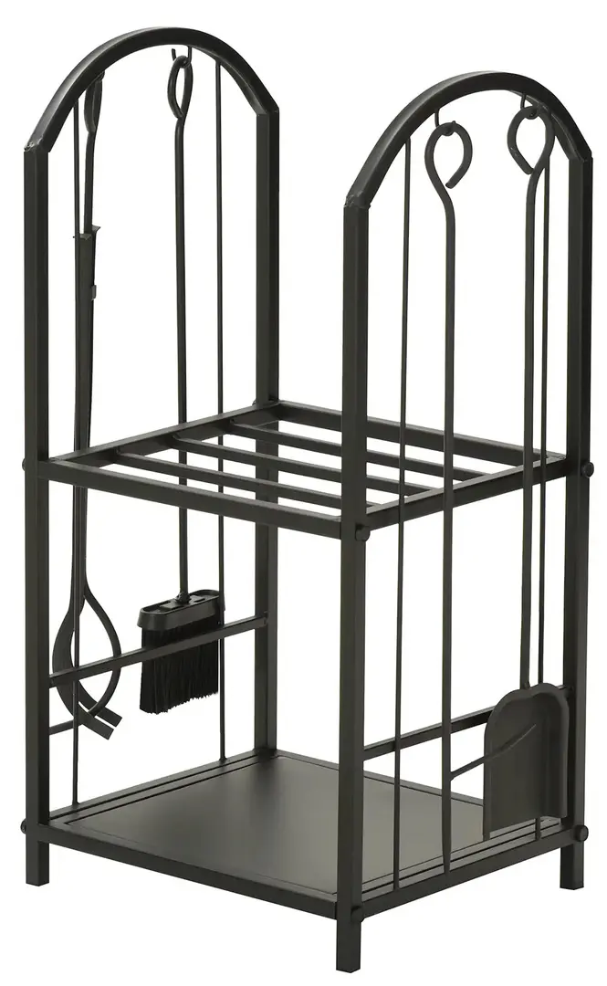 Suport pentru lemne Outsunny 842-206 (Black)