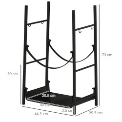 Suport pentru lemne Outsunny 842-207 (Black) Thumb