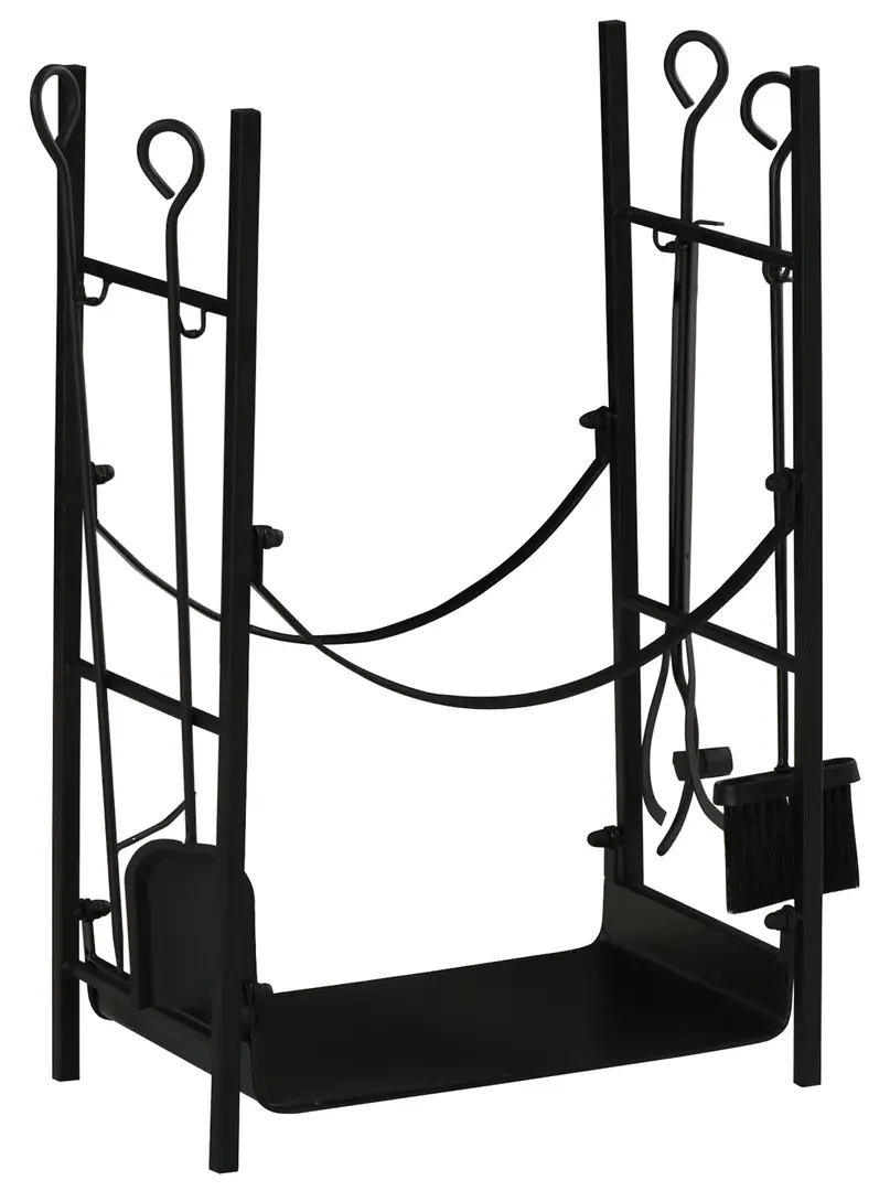 Suport pentru lemne Outsunny 842-207 (Black)