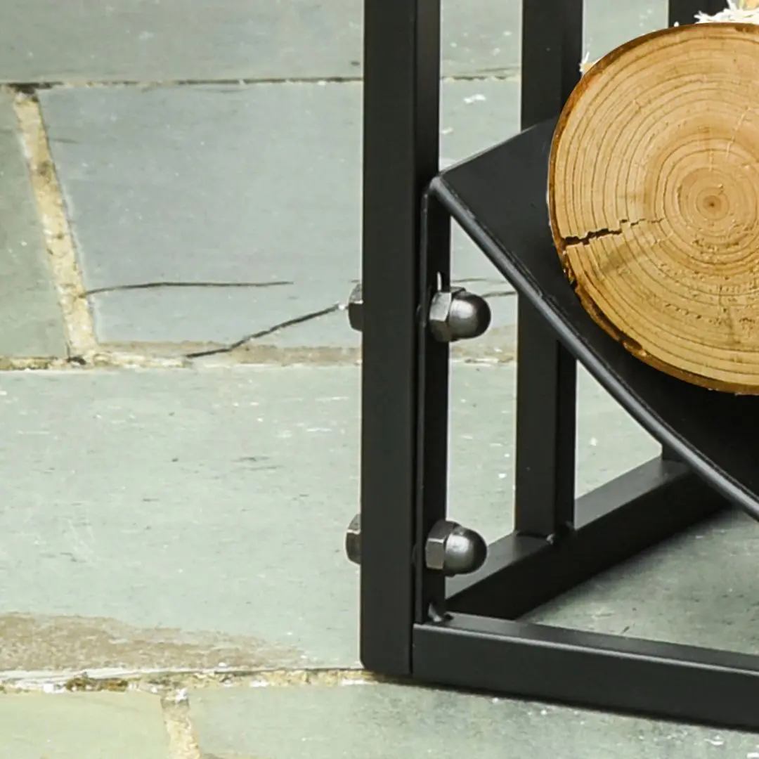 Suport pentru lemne Outsunny 842-208 (Black)