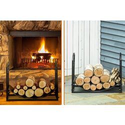 Suport pentru lemne Outsunny 842-208 (Black) Thumb