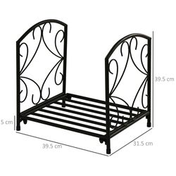 Suport pentru lemne Outsunny 842-210 (Black) Thumb