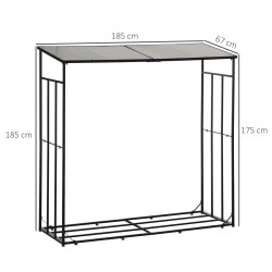 Дровница Outsunny 842-316V00BK (Black) Thumb