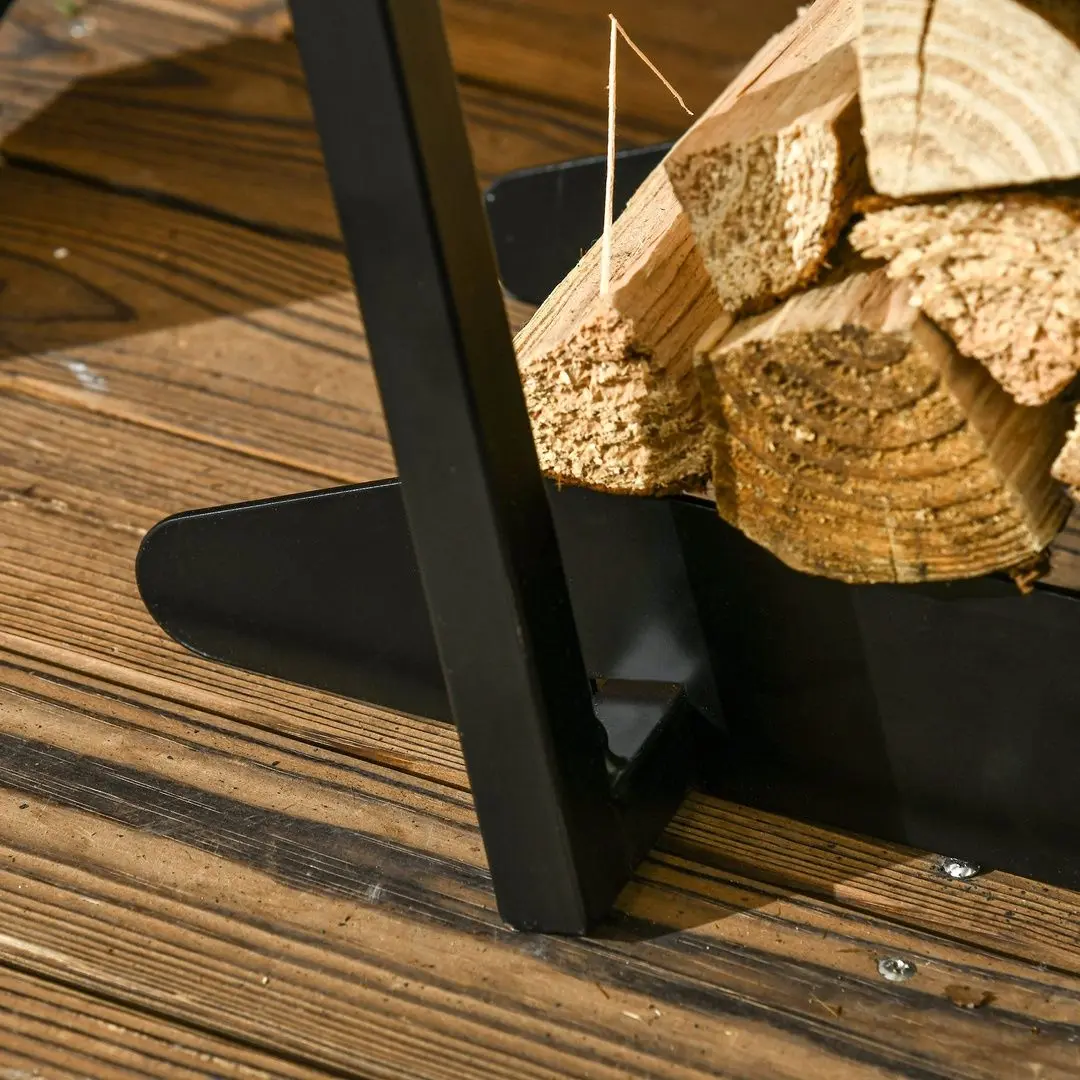 Suport pentru lemne Outsunny 842-320V00BK (Black)