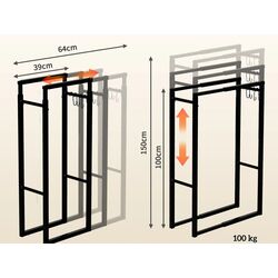 Suport pentru lemne Outsunny 842-351V00BK (Black) Thumb