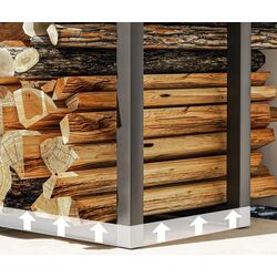 Suport pentru lemne Outsunny 842-351V00BK (Black) Thumb