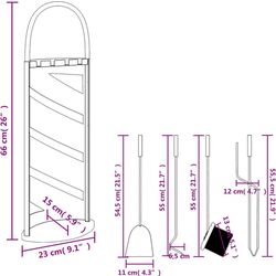 Set semineu VidaXL 156373 (Black) Thumb