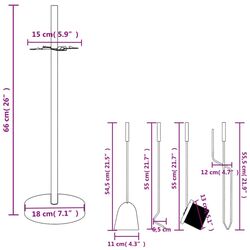 Каминный набор VidaXL 156376 (Black) Thumb