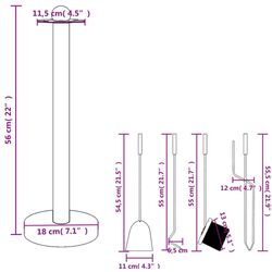 Каминный набор VidaXL 156377 (Black) Thumb